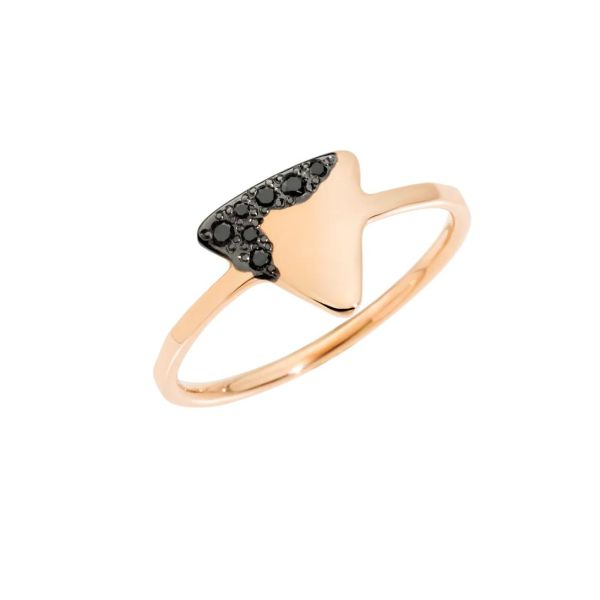 Anello Tag DoDo in oro rosa e diamanti