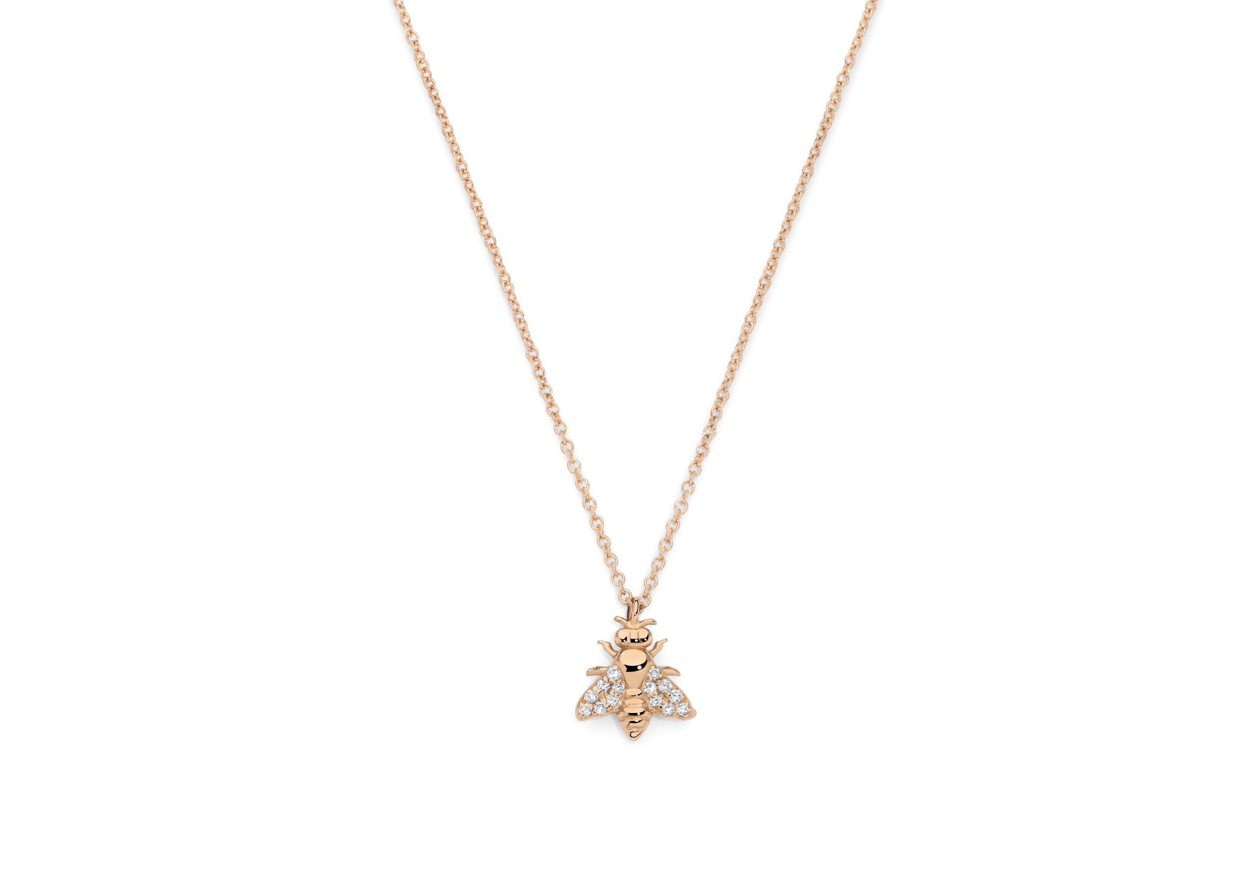 Collana con ape e diamanti