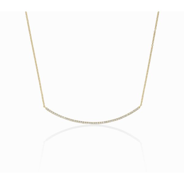 Collana a barretta con diamanti