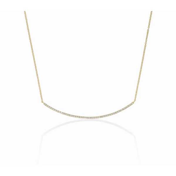 Collana a barretta con diamanti