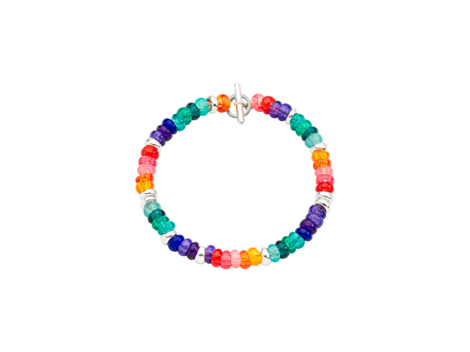 Bracciale Rondelle arcobaleno