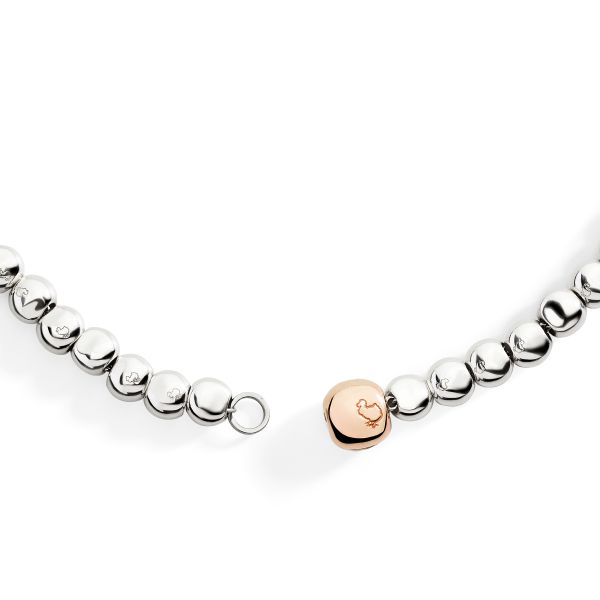 Collana Pepita Oro Rosa e Argento