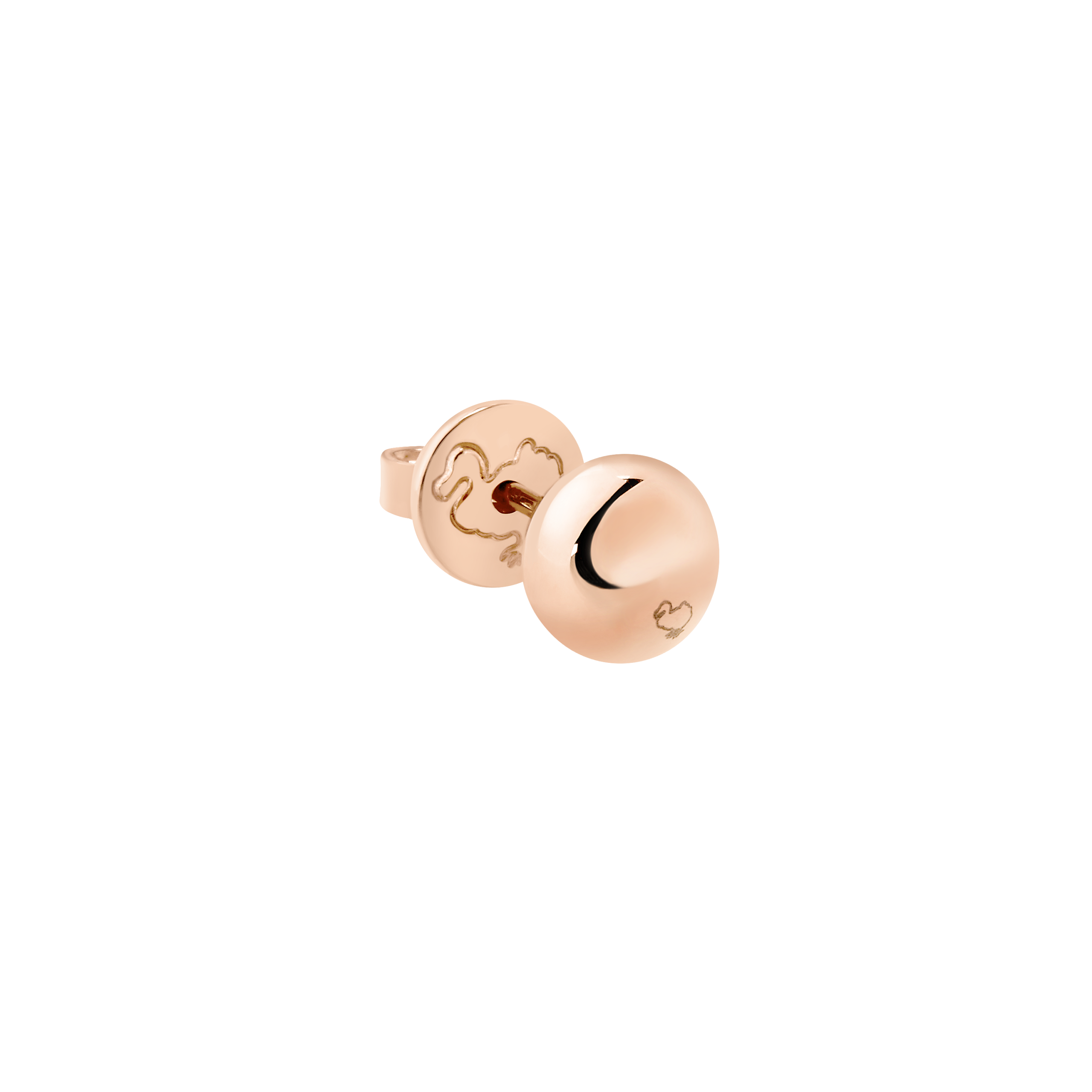 Mono Orecchino Stud Oro Rosa - immagine 2