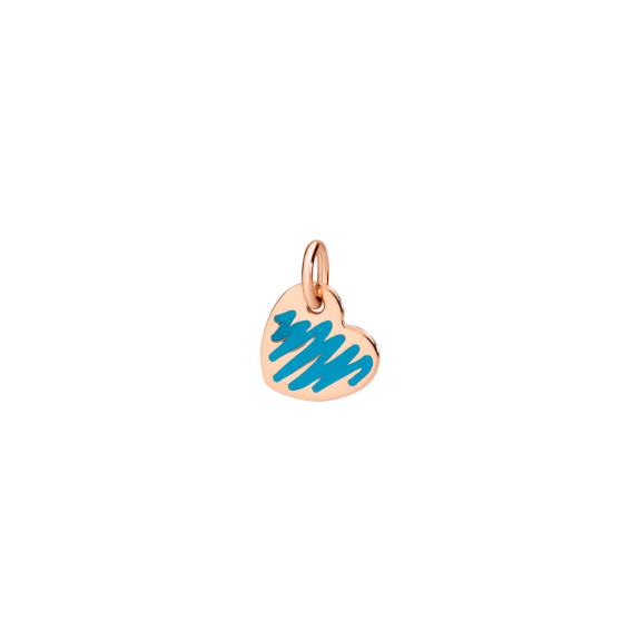 Cuore smalto blu