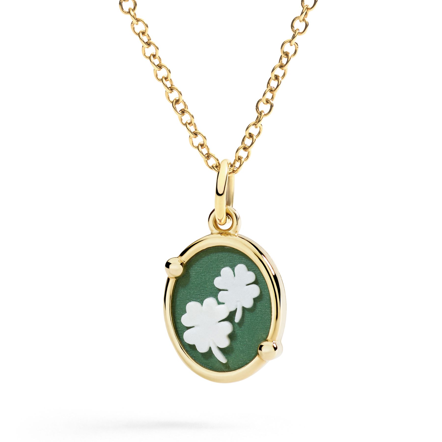 Ciondolo Cameo Quadrifoglio - immagine 3