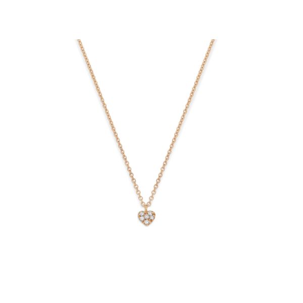 Collana Cuore in oro e diamanti