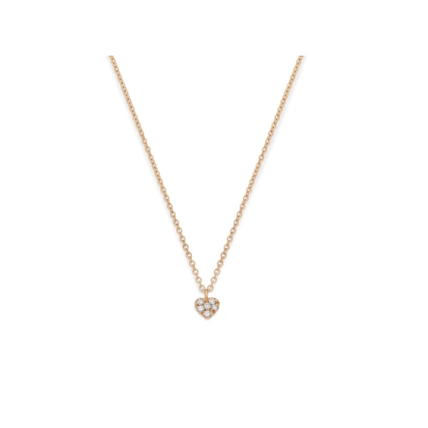 Collana Cuore in oro e diamanti