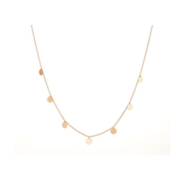 Collana con sfere pendenti a lastra